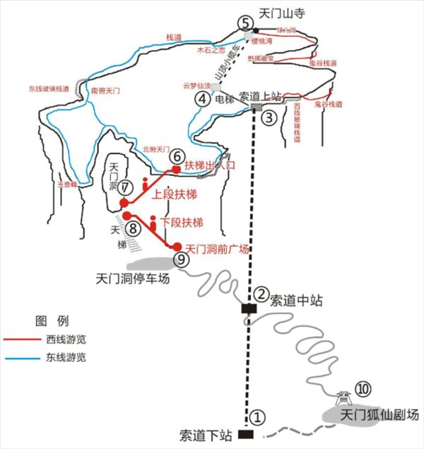 张家界天门山地图22